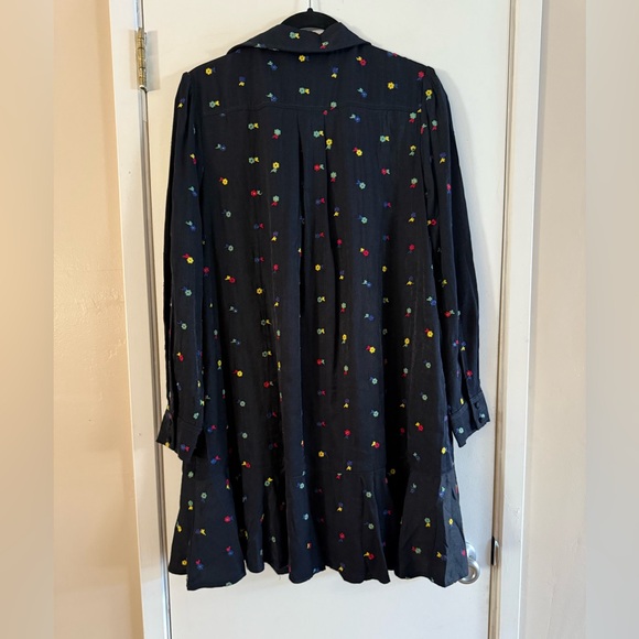 Tuckernuck Navy Embroidered Callahan Shirt Dress - Picture 3 of 8